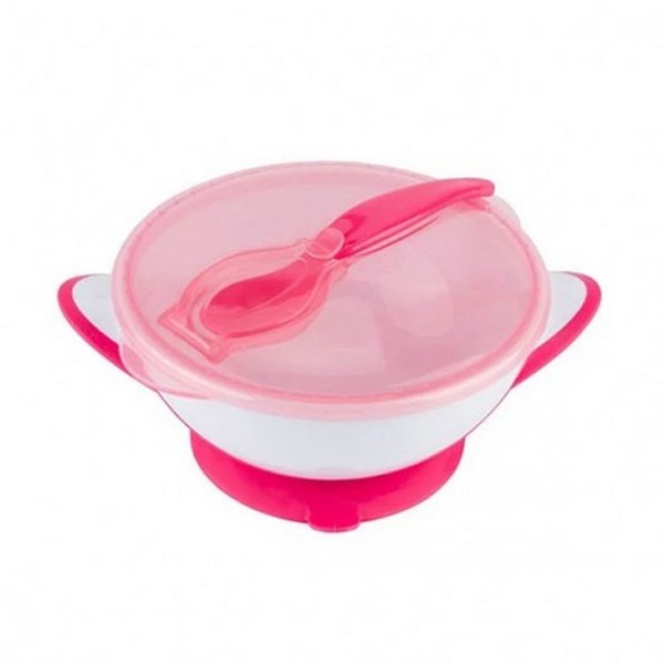 Продукт Babyono - Купа с капак и лъжичка  - 0 - BG Hlapeta